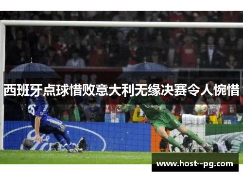 西班牙点球惜败意大利无缘决赛令人惋惜